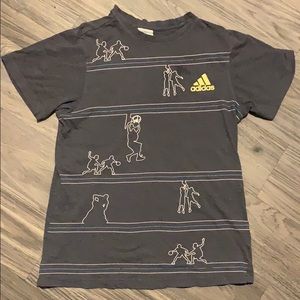 Rare Adidas Basketball Striped T-shirt 🏀👌🏽